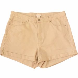 H&M High-Waist Cuffed Shorts